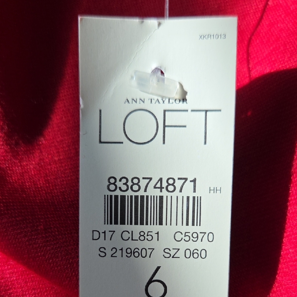 Ann Taylor LOFT Red Ruched Cowl Neck Sheath Mini Dress - NWT - Picture 4 of 5